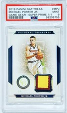 Michael Porter Jr 2019 Panini National Treasures Game Gear Super Prime 1/1 PSA 9