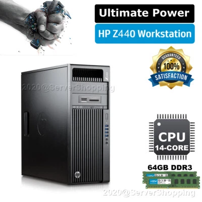 HP Z440 Workstation Xeon upto 18CORE E5-2699v3 3.30GHz 64GB DDR4 1TB SSD 6TB LOT - Image 1 of 4