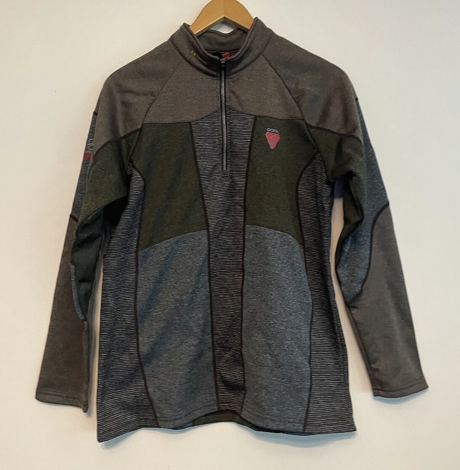 GORAL EXTREME SUPREME APEX Mens Khaki Green Grey Jacket Size Small Full Zipper - Image 1 of 4