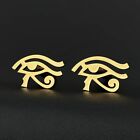 Manschettenknöpfe mit dem Auge des Horus in Goldfarbe