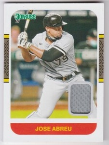 2021 Donruss Retro 1987 Materials #87M-JA Jose Abreu Chicago White Sox