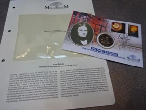 Michael Farraday FDC 1999 Millenium Coin First Day Cover With A 1998 Crown Coin - Picture 1 of 3