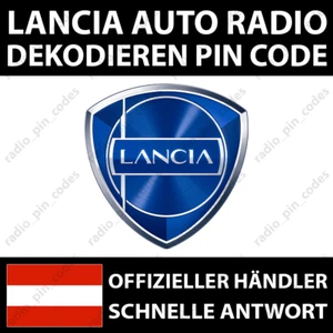 LANCIA RADIO DEKODIEREN PIN CODE DELTA MUSA THEMA VOYAGER YPSILON 843 844 846 - Bild 1 von 5