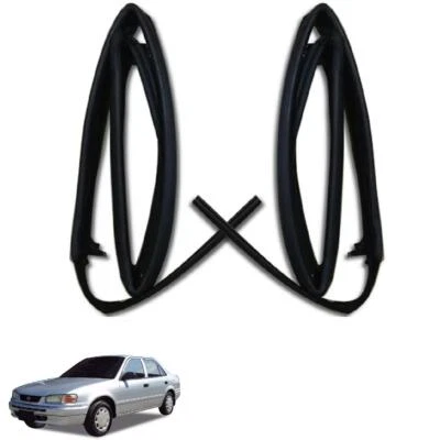 Par delantero de canal de funcionamiento de vidrio para ventana para Toyota Corolla EE110 EE111 97-2000 sedán Foto 1 de 4