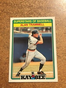 1988 Topps Baseball Kay Bee Superstars of Baseball # 31 Alan Trammell