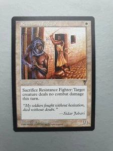 Resistance Fighter, MTG Visions (1997), Common White Creature NM - Picture 1 of 2