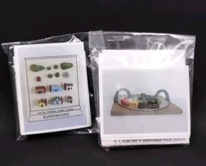 Dollhouse Miniature DIY KITS by Kummerows 1:144 Scale Train & Buildings 1:12 Toy - Picture 1 of 6
