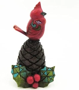 Enesco Jim Shore Heartwood Creek Mini Christmas Cardinal Figurine, 4-inch - Picture 1 of 1
