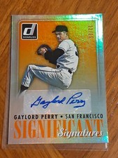 2016 Donruss Gaylord Perry Orange Parallel Sp Autograph #'d 22/25