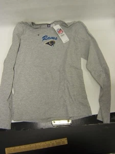 Los Angeles Rams Top NFL Team Apparel Women's S Long Sleeve Gray Free Ship - Picture 1 of 3