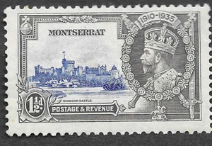 MINT 1 1/2d STAMP 1935 MONTSERRAT SILVER JUBILEE KING GEORGE V - Picture 1 of 2