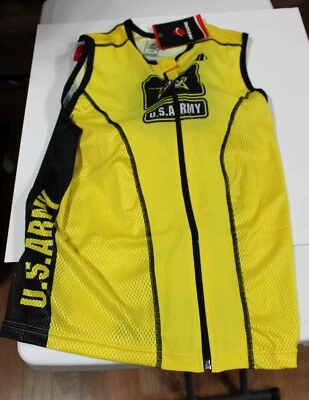 US Army Hincapie Cycling Vest 2XL NEW Black Yellow - Image 1 of 2