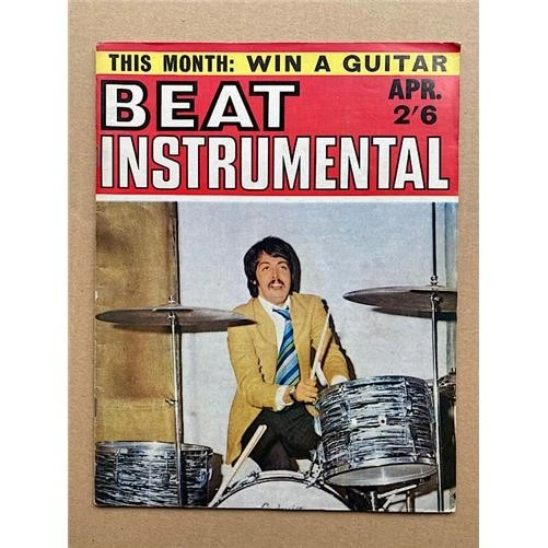 BEATLES BEAT INSTRUMENTAL MAGAZINE APRIL 1967 PAUL MCCARTNEY Cover with report o - Image 1 of 2