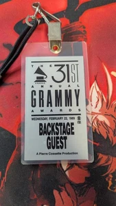 31st Annual Grammy Awards Backstage Guest Pass 1989 - Bild 1 von 2