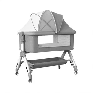Bopeep Baby Cot Bed Crib Portable Bassinet Safety Fence Adjustable Bedside - Picture 1 of 10