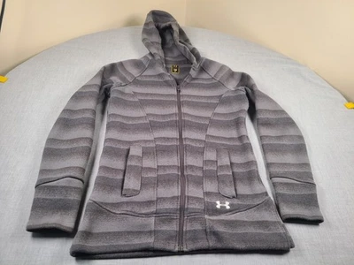 Sudadera con Capucha Under Armour Mujer Pequeña Gris Polar UA STORM Cremallera Completa Foto 1 de 4