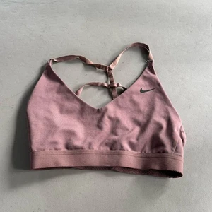 Sujetador deportivo Nike para mujer talla pequeña rojo jaspeado DRI FIT inalámbrico espalda deportiva - Imagen 1 de 3