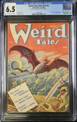 Weird Tales 254 (V42 #5) Pulp CGC 6.5 Matt Fox cubierta julio 1950 Foto 1 de 2