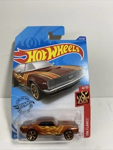 HOT WHEELS * '67 CAMARO * HW FLAMES - COPPER -  Super Wheel Swap - Picture 1 of 3