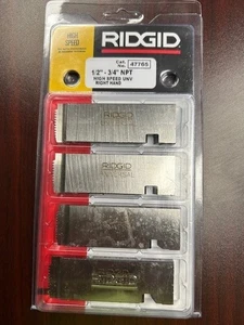 NEW****Ridgid 47765 Threading Machine Dies Right-handed High-speed Npt Pipe Dies - Picture 1 of 2