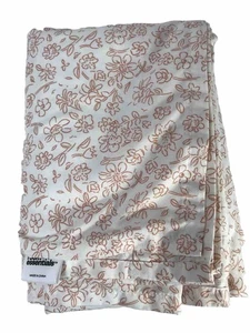 Room Essentials Twin XL Microfiber Sheet Set Orange Dusk Ditsy Floral Lot of 2 - Picture 1 of 3