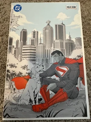 Superman: A Friendship Unleashed #1 2025 Milk Bone SDCC Exclusive Variant B&W NM