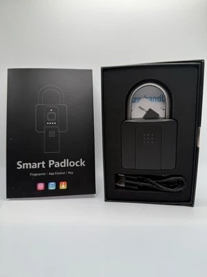 🔥New🔥Fingerprint Padlock, Pothunder Smart Lock with APP Fingerprint Key, Keyed - Image 1 of 2