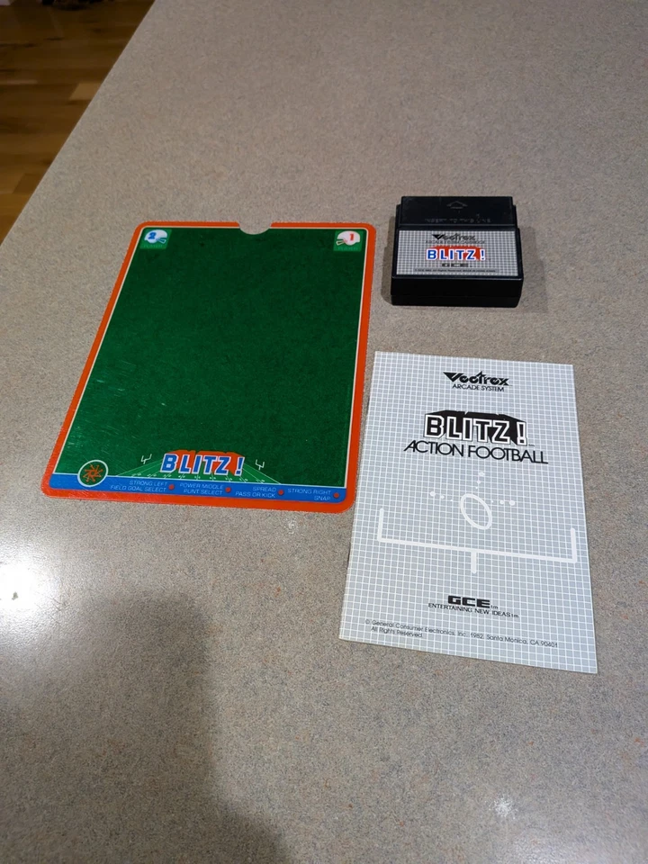 BLITZ! (Vectrex) Cartridge, Manual, Original Overlay - Image 1 of 1