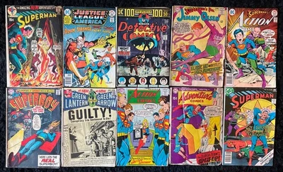 SILVER AGE - Neal Adams DC Comics (Lote de 10) Acción Aventura Linterna Olsen 12¢ Foto 1 de 4