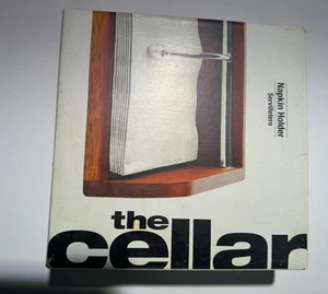 The Cellar Acacia Brown Wood Napkin Holder In Box New - Picture 1 of 2