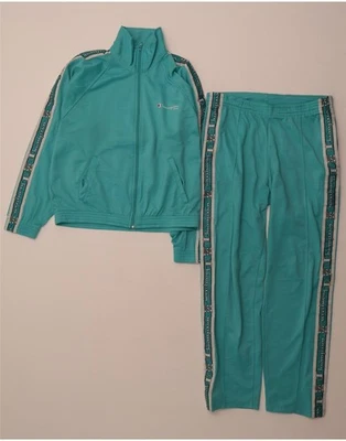 CHAMPION Womens Oversized Graphic Full Tracksuit UK 6 XS Turquoise BD39 - Image 1 of 4