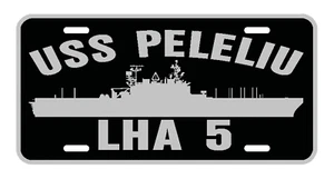 USS PELELIU LHA 5 License Plate Military sign USN P01 - Picture 1 of 1