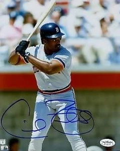 Cecil Fielder Tigers Signed Jsa Certed Sticker 8x10 Photo Autograph Authentic - Picture 1 of 1