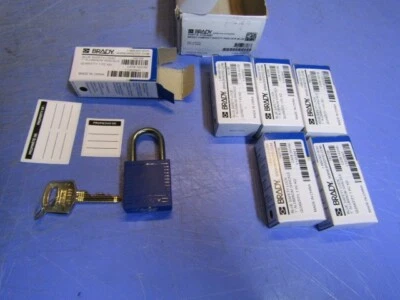 6 – Brady 143156 Compact Nylon Lockout Padlocks Y1524587. NEW in Box - Image 1 of 4