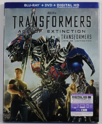 Transformers: Age of Extinction (Blu-ray/DVD, 2014) Bilingual w/Slipcover - Image 1 of 4