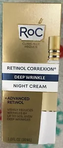 RoC Deep Wrinkle Night Cream + Retinol 1.0 fl oz Brand New Fast Shipping - Picture 1 of 3