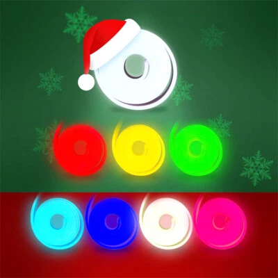 5m DC12V LED Streifen Wasserdicht Xmas Neonband Lichter reines Silikon schlauch - Bild 1 von 4