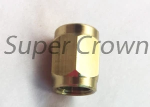 BRASS THREADED FEMALE COMPRESSION NUT TUBE FITTING 5/16-24 ACRON B1095 Bijur - Picture 1 of 21
