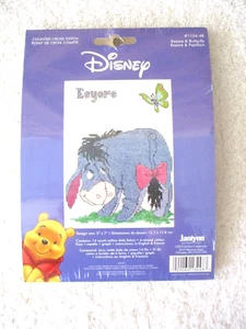JANLYNN COUNTED CROSS STITCH KIT~Disney~Eeyore & Butterfly~1134-48~NEW - Picture 1 of 2