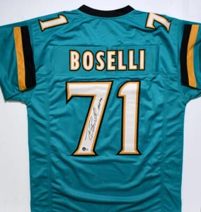 Tony Boselli Autographed Teal Pro Style Jersey w/ HOF - Beckett W Hologram - Picture 1 of 12