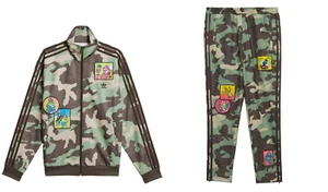 Men's Adidas Originals X Jeremy Scott Camo Jacket & Pants Track Suit New $350 - Picture 1 of 11