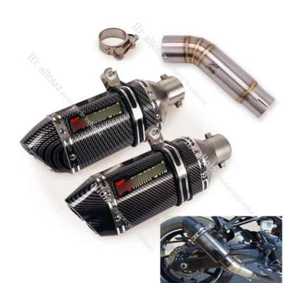 Silenciador conjunto de exaustão com tubo DB Killer Mid Link para Suzuki GSR750 GSXS750 BK750 - Imagem 1 de 4