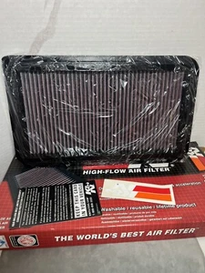 K&N 33-2260 Replacement Air Filter for 2001-2014 Toyota/Lexus - Picture 1 of 5