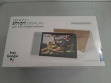 NEW Lenovo - 10" Smart Display with Google Assistant - White Front/Bamboo Back