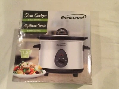Olla de cocción lenta Brentwood de 3 cuartos de galón Foto 1 de 3