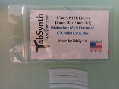 3mm 3D Printer Teflon Tube For Nozzle (5 liners) for Makerbot Mk9 Extruder - Image 1 of 4