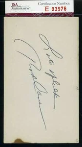 Rod Carew JSA Coa Autograph Hand Signed 1960`s 3x5 Index Card - Picture 1 of 2