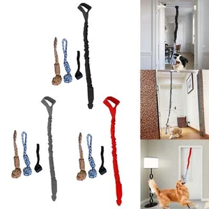 Dog Outdoor Bungee Hanging Toy Tether Teething Chew Toy for Indoor Outdoor Small - Picture 1 of 10