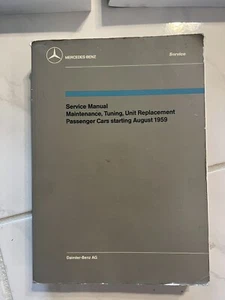 1959-1967 Mercedes Benz 190c 250SL-300SE Werkstatt Service Reparatur Handbuch - Bild 1 von 3