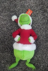 NWT Vintage Dr Seuss 17" Grinch Hands In Pocket Stuffed Plush Toy Doll - Picture 1 of 3